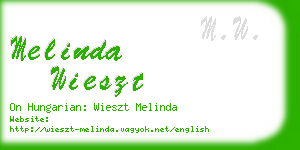 melinda wieszt business card